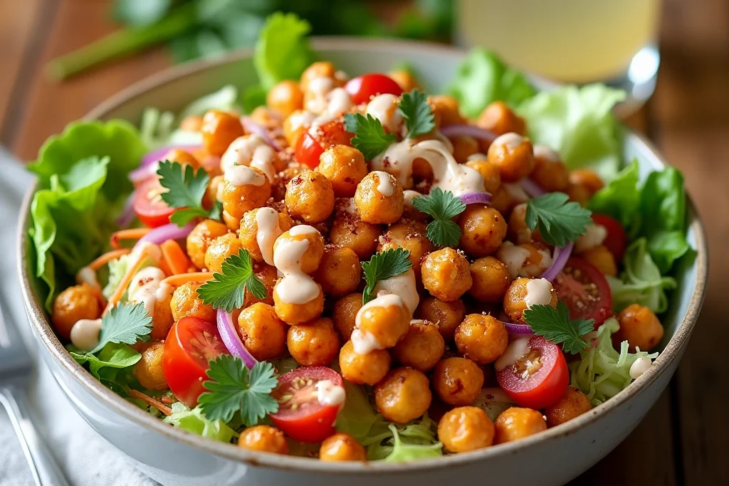 Buffalo chickpea salad